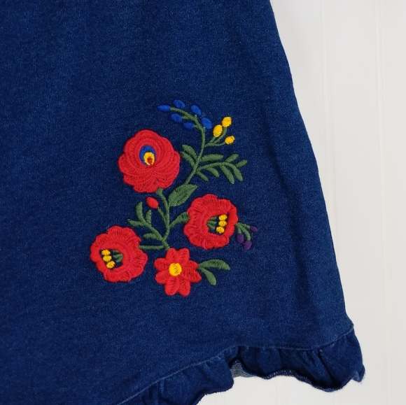 F21 Embroidered Ruffled Soft High Waist Shorts NWT Sz L - Picture 5 of 11